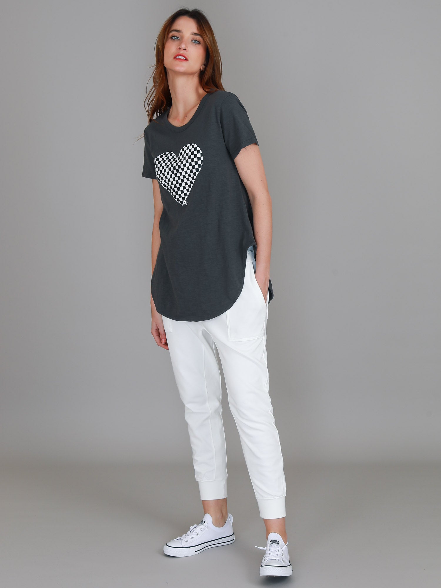 short sleeve tops womens #color_charcoal