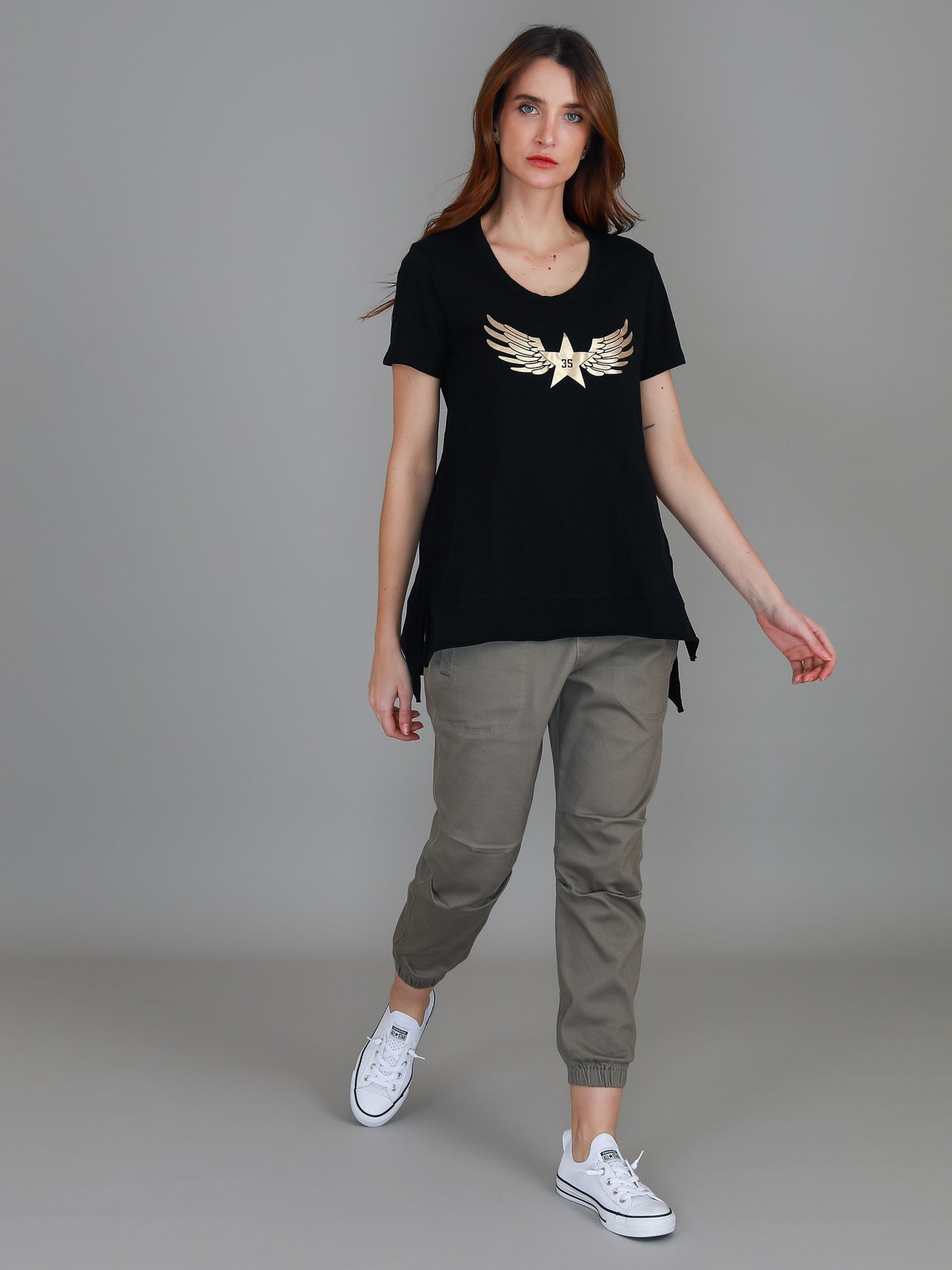 Kassy Winged Star S/S Tee