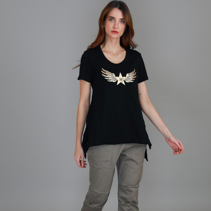 Kassy Winged Star S/S Tee size guide
