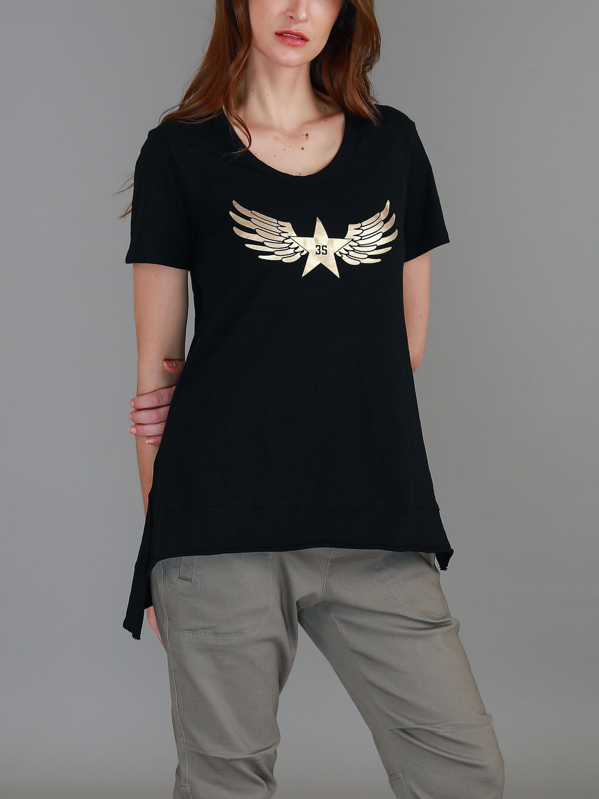 Kassy Winged Star S/S Tee