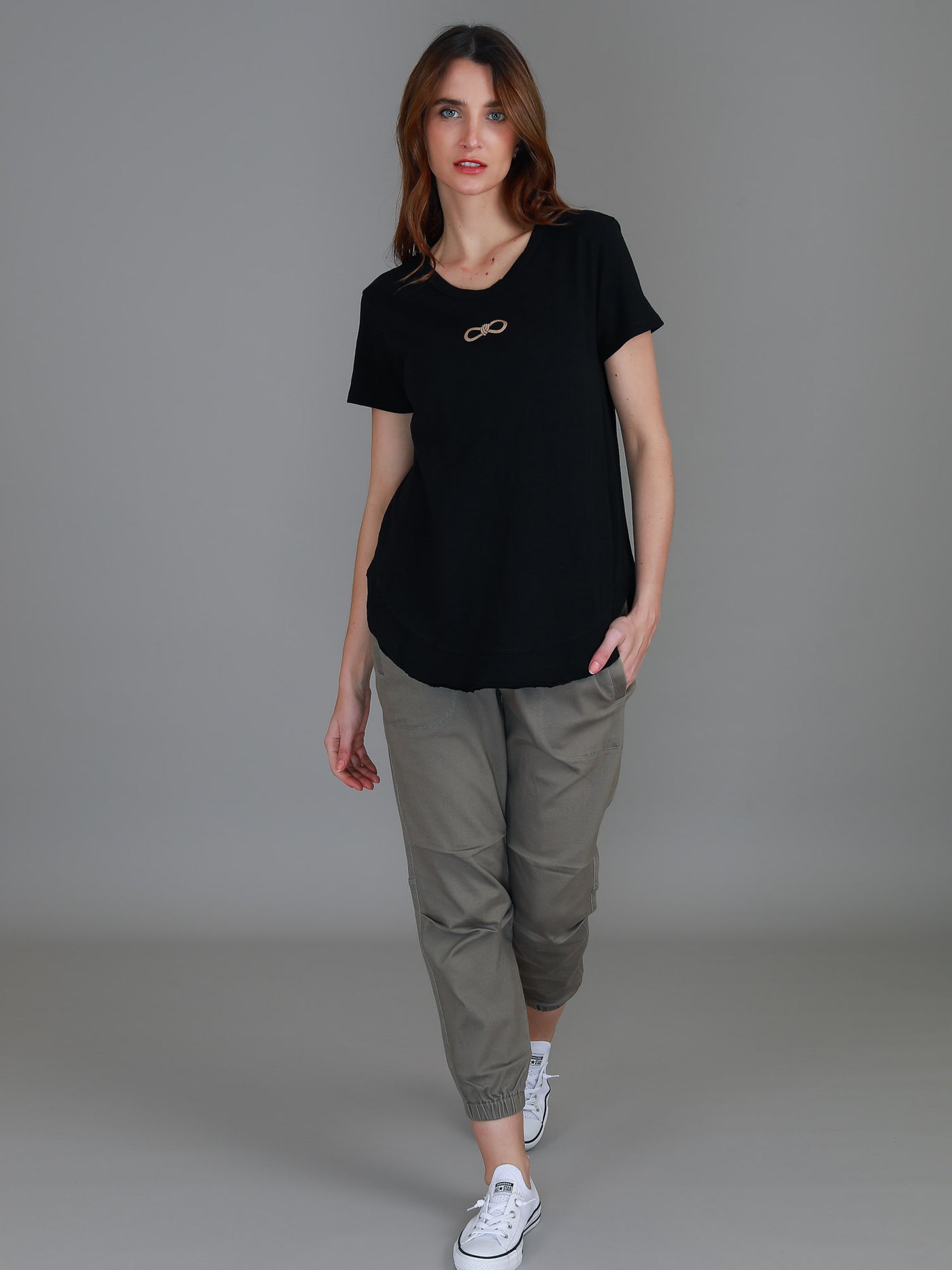 Gracie Gold Bow Short Sleeve T Shirt