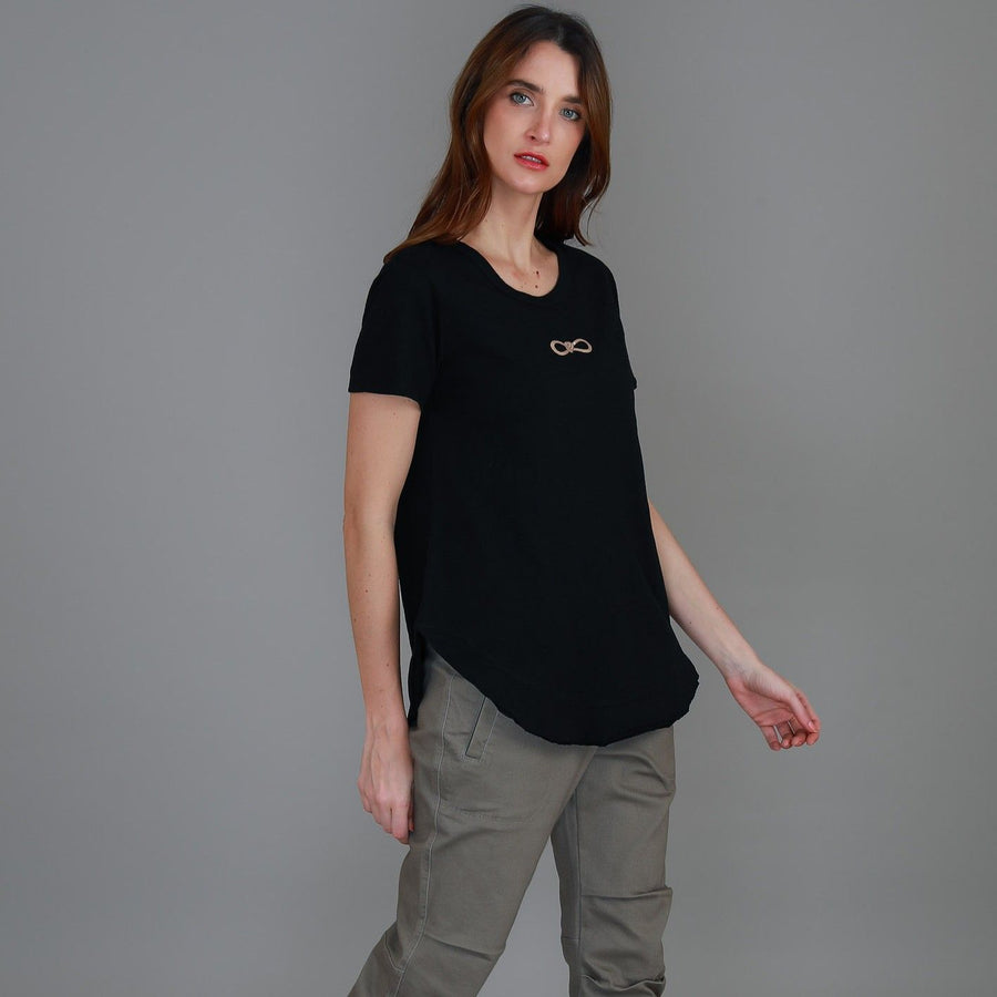 Gracie Gold Bow Short Sleeve T Shirt size guide