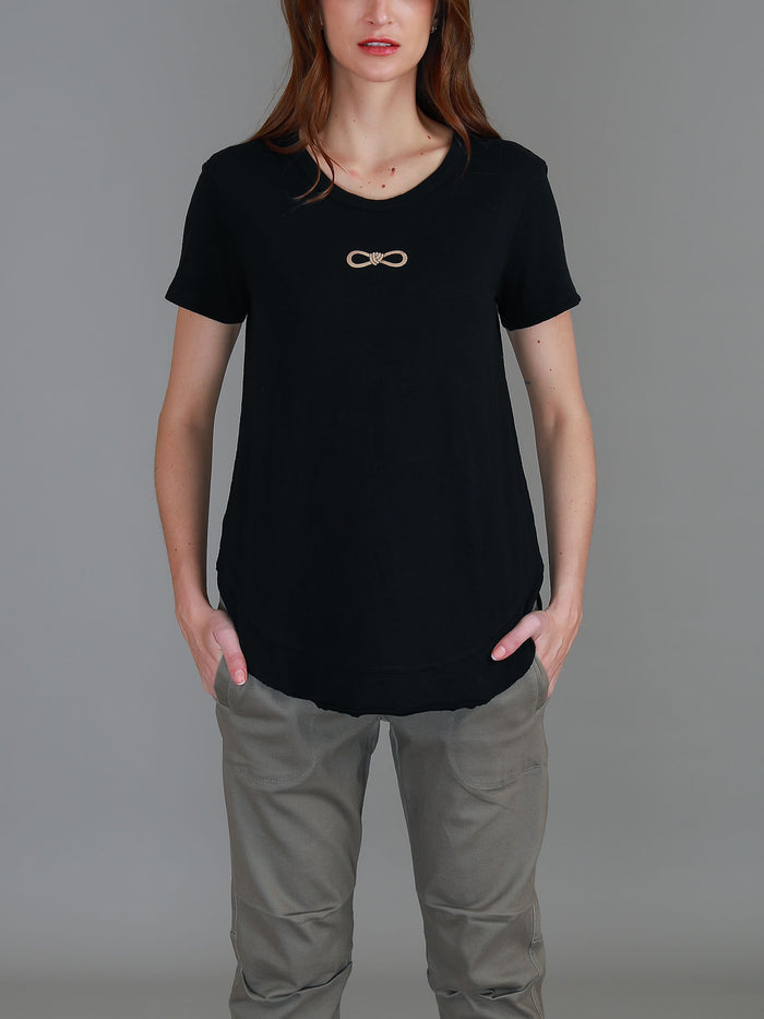 Gracie Gold Bow Graphic T Shirt