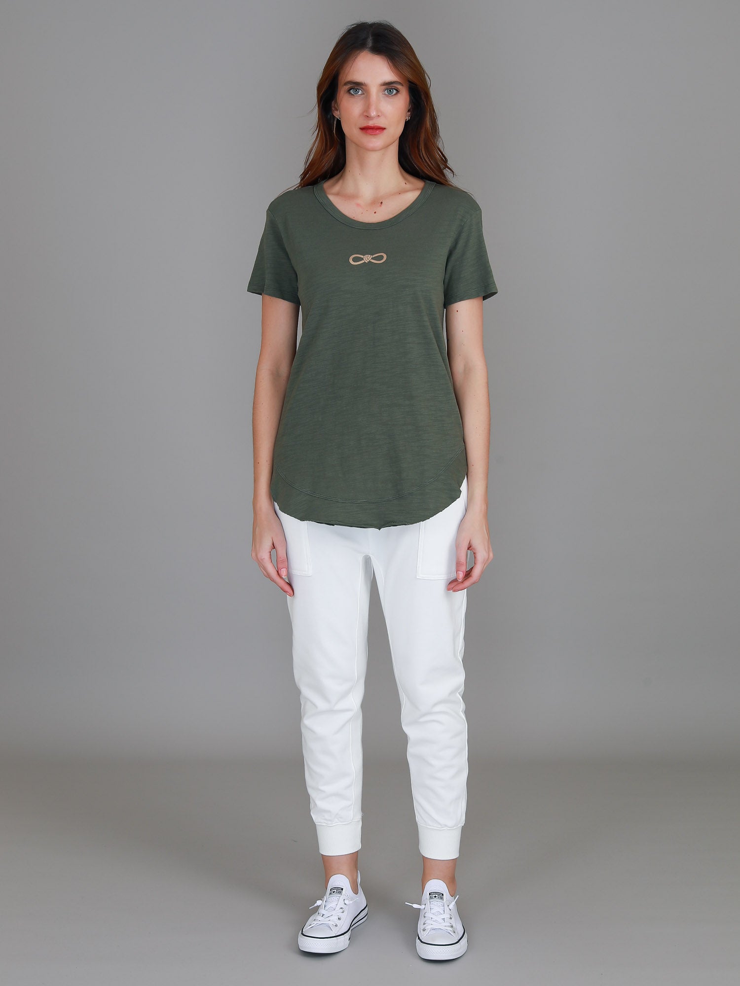 tops with bows on front #color_khaki