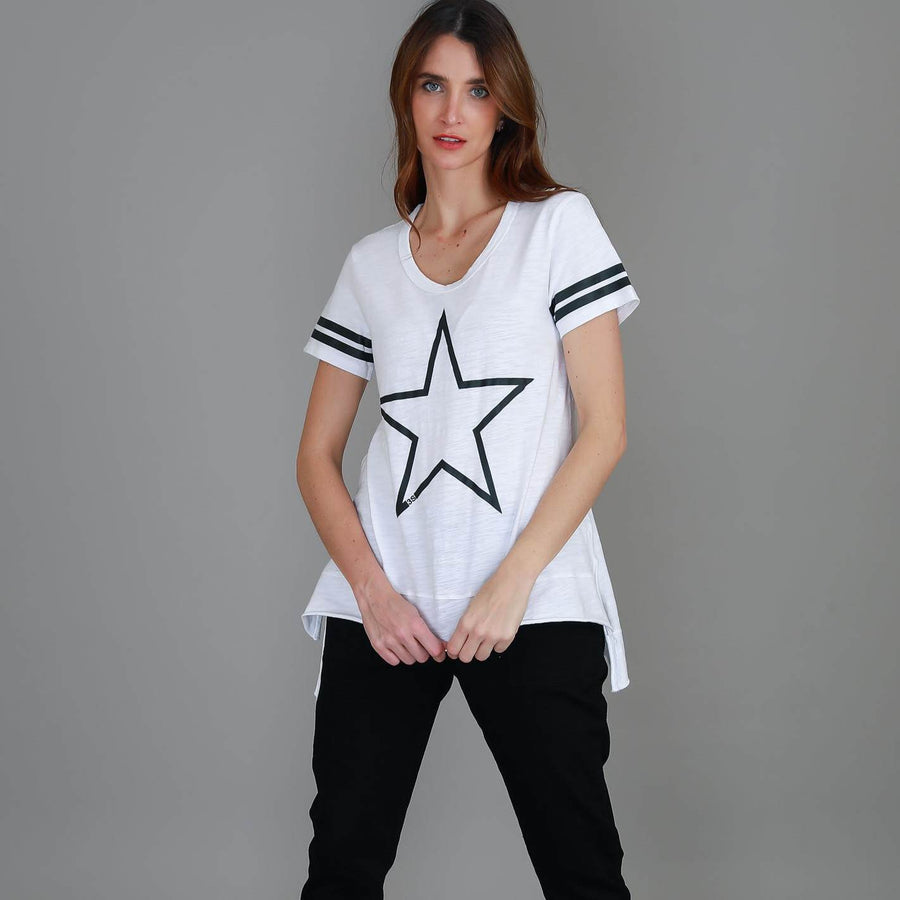 Katie Star Short Sleeve T Shirt size guide