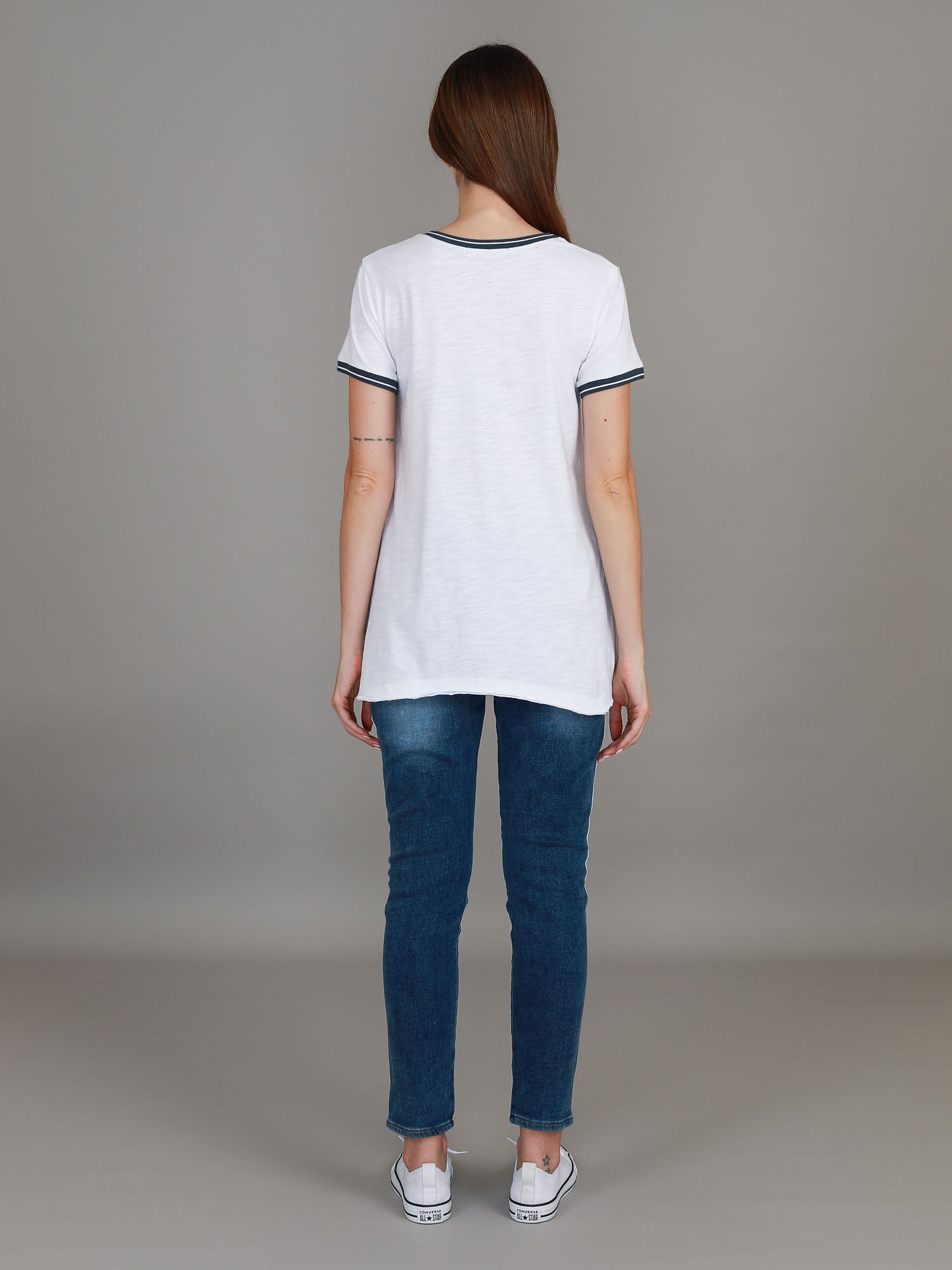 white v neck t shirt women's #color_white