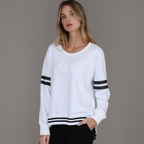 Dora 3S Logo Stripe Sweater size guide
