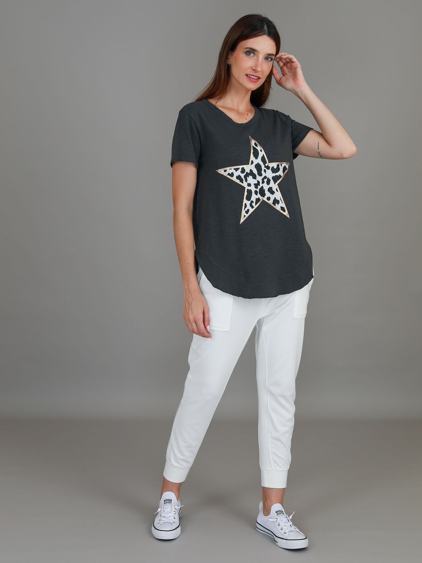 Alice Leopard Star Print T Shirt