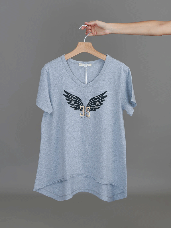Leane 3S Wing Print T Shirt