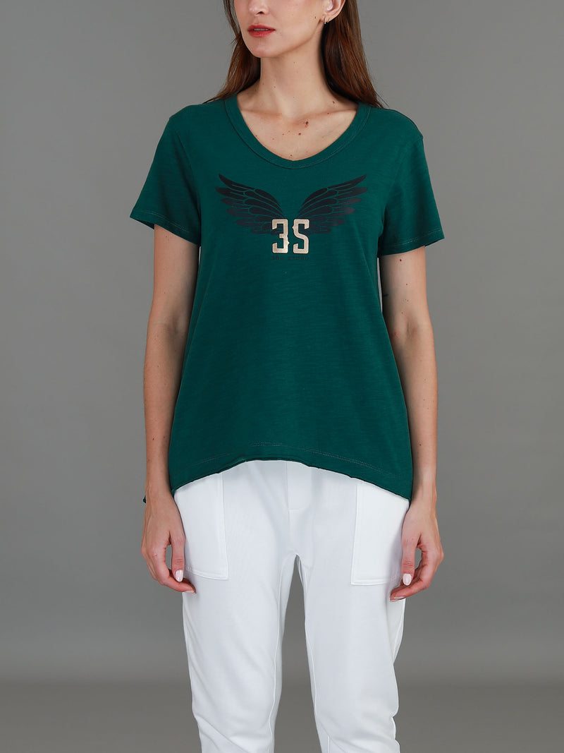 green graphic tee #color_emerald green