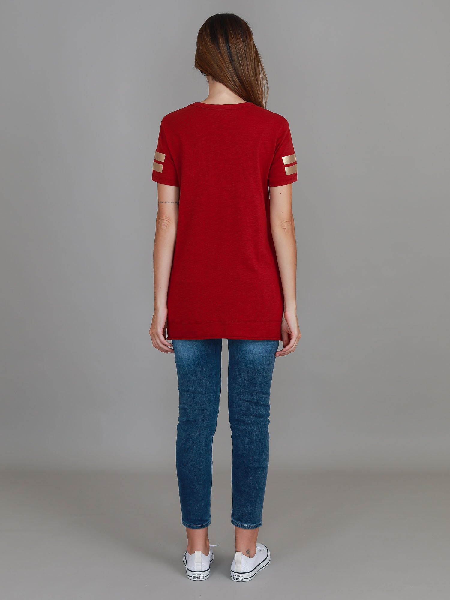 red graphic t #color_burgundy