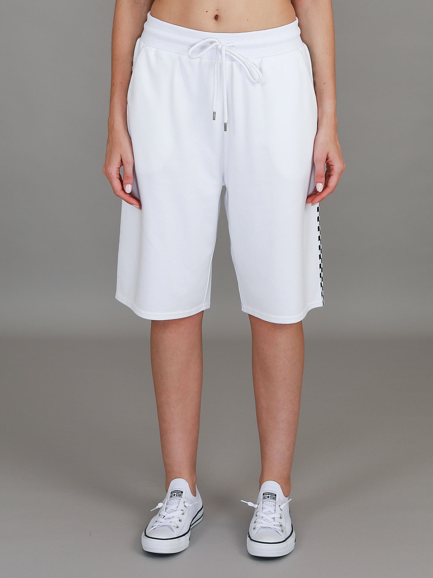 long line shorts #color_white