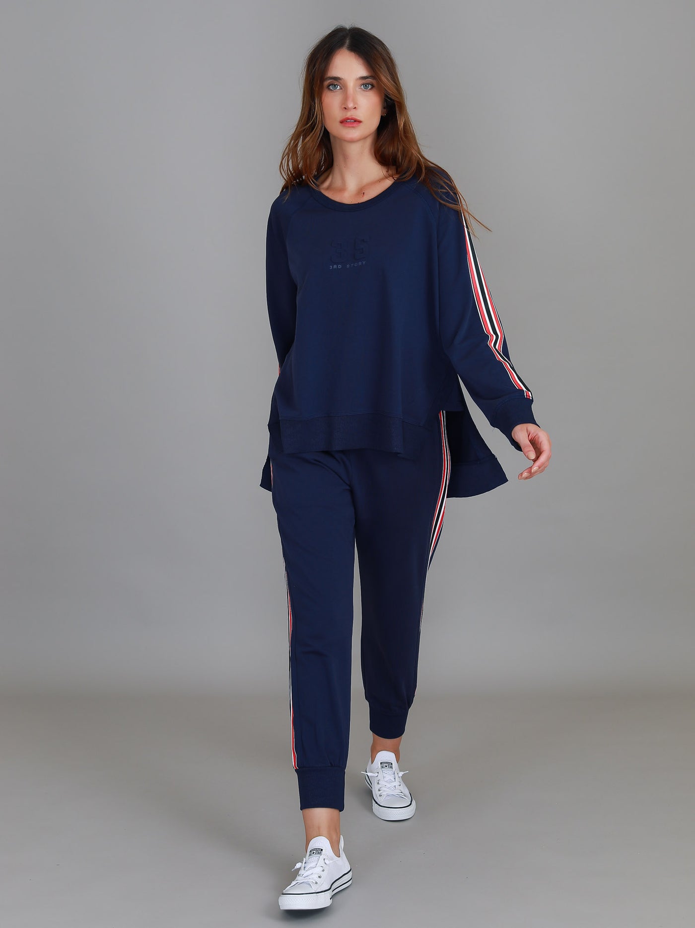 Thea 3S Stripe Sweatshirt
