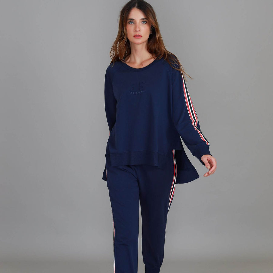 Thea 3S Stripe Sweatshirt size guide