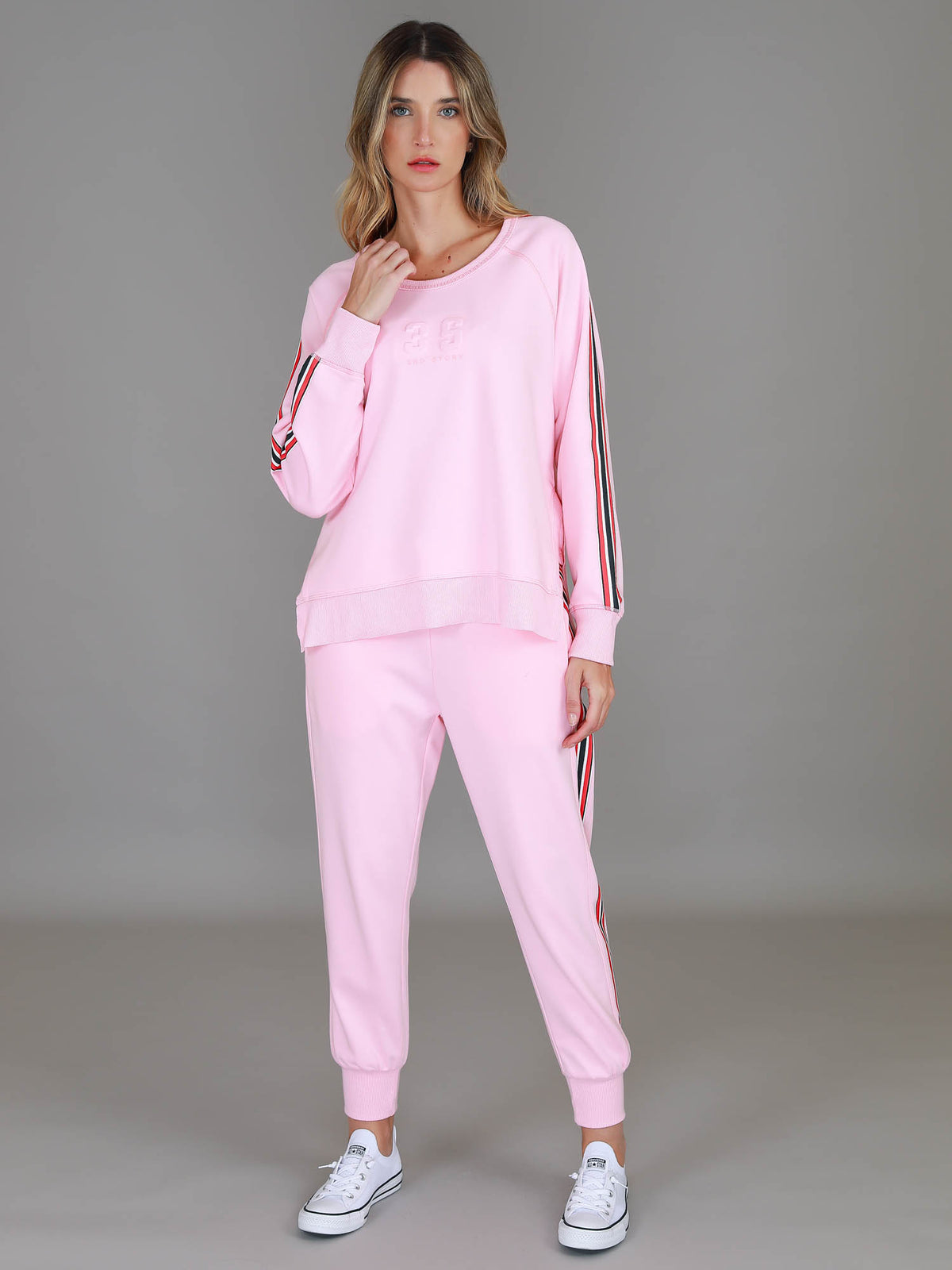 Thea 3S Stripe Sweatshirt