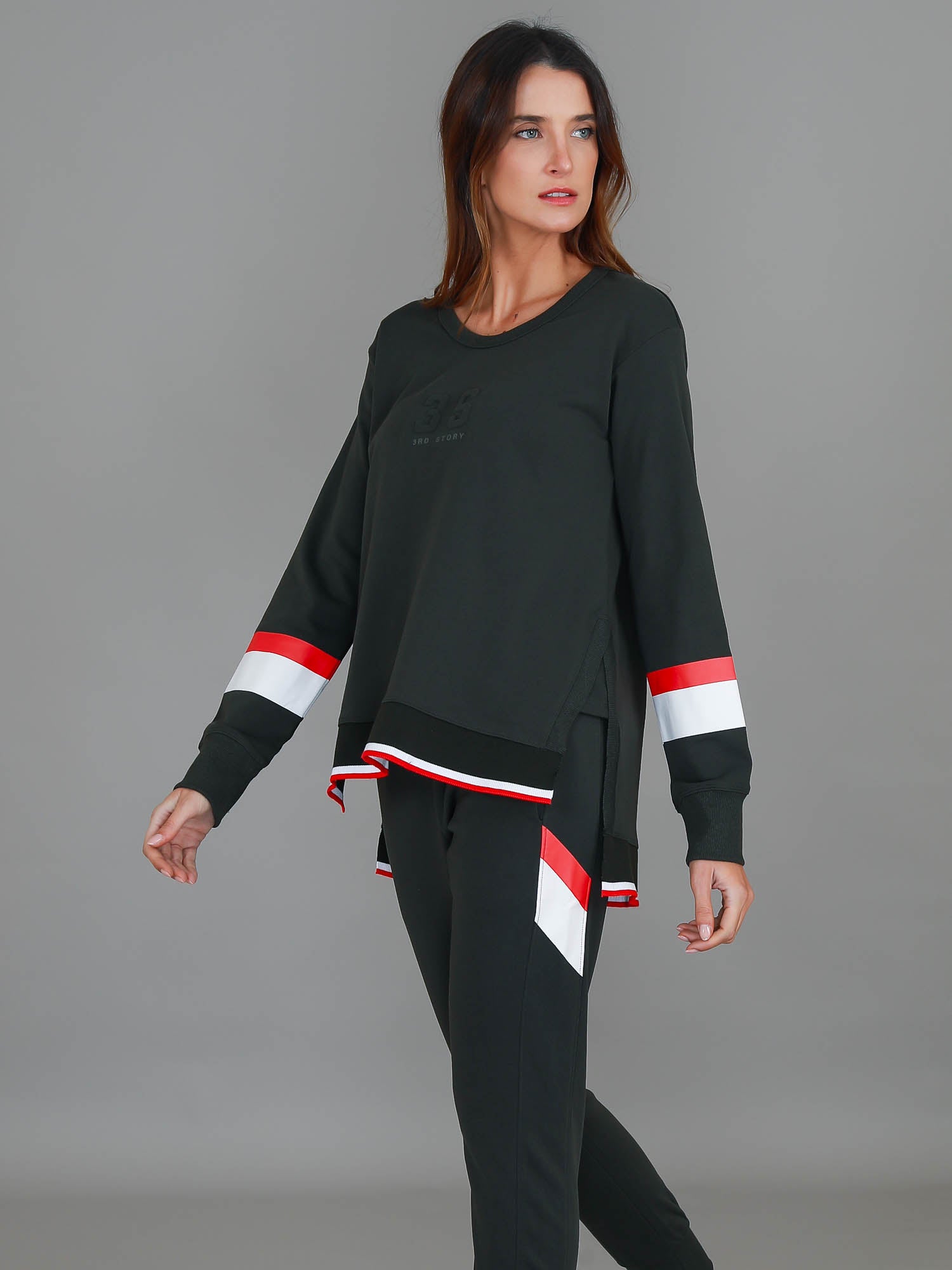 oversized sweatshirt #color_dark khaki