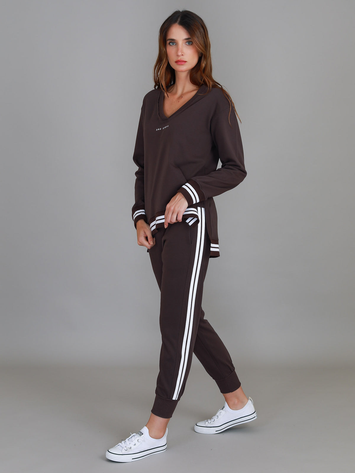 co ord set women brown