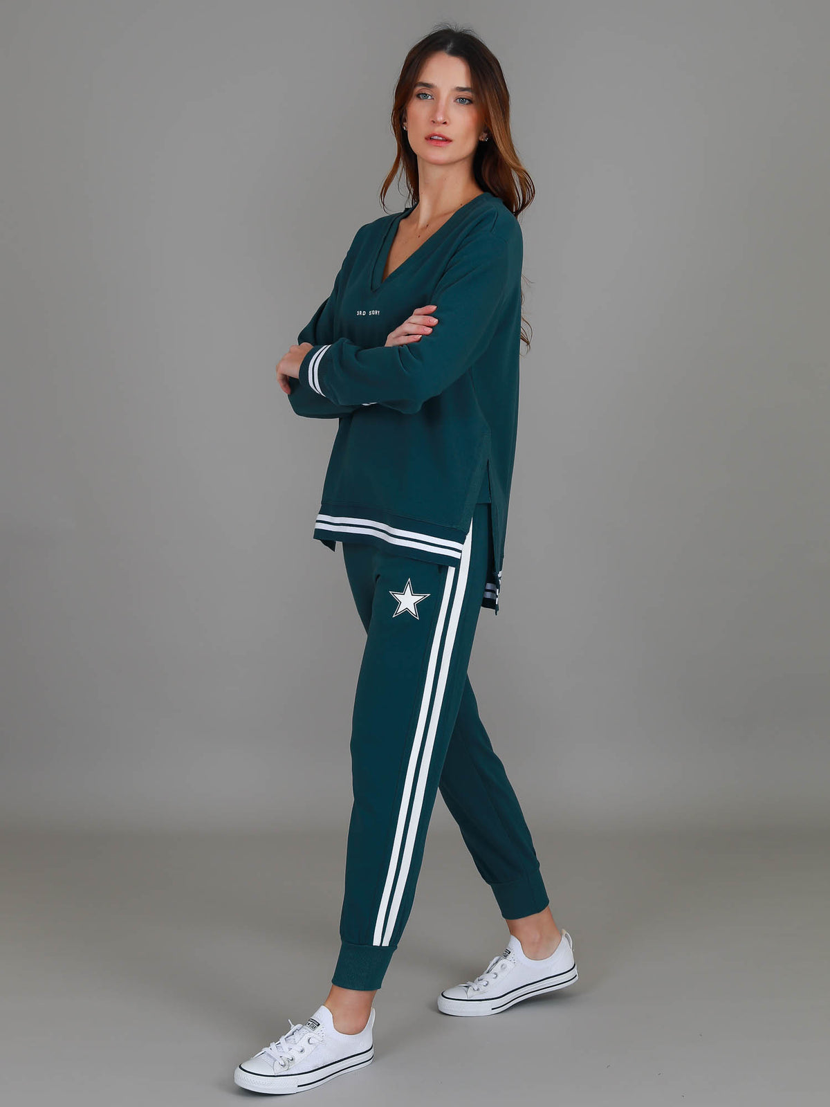 teal sweatshirt women