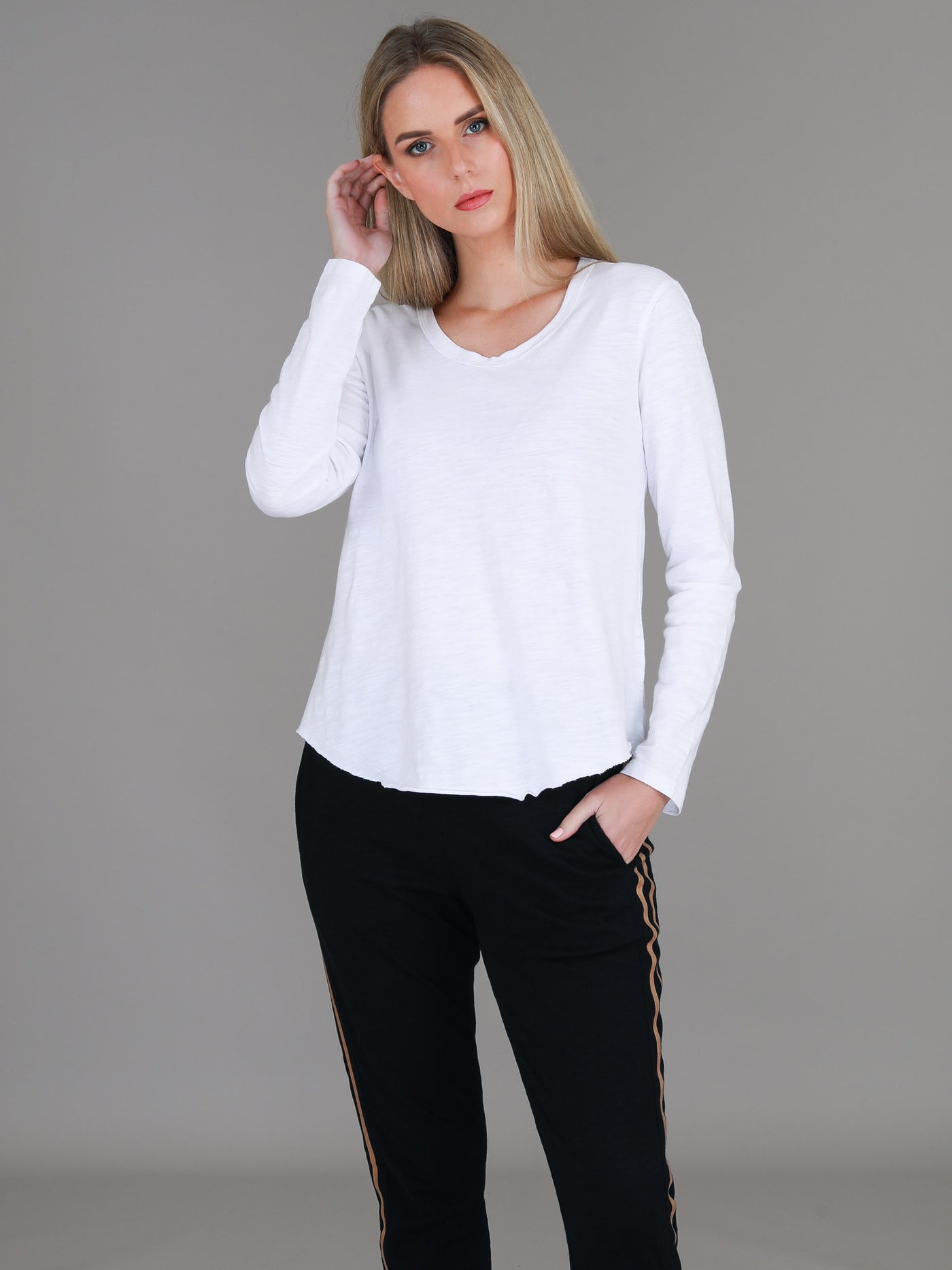 Penola Long Sleeve Essentials T Shirt