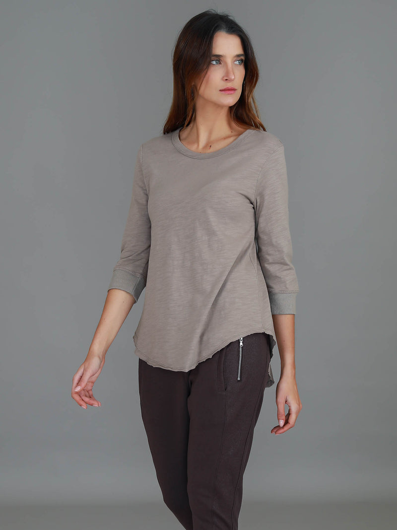 3/4 sleeve tops #color_latte