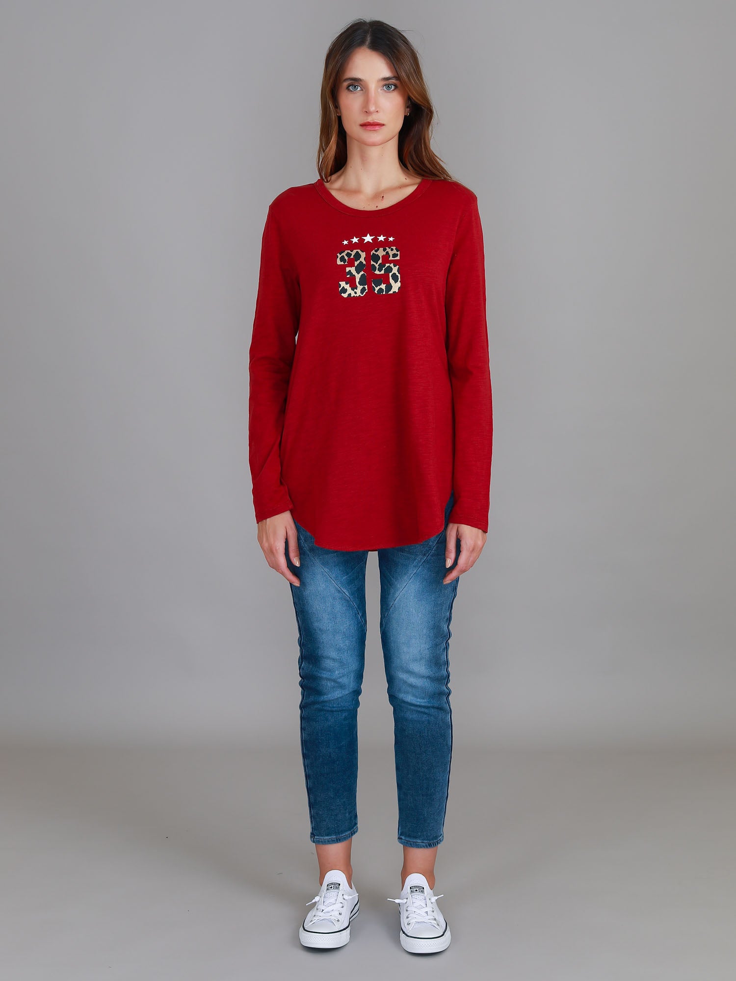 red t shirts women #color_goji red