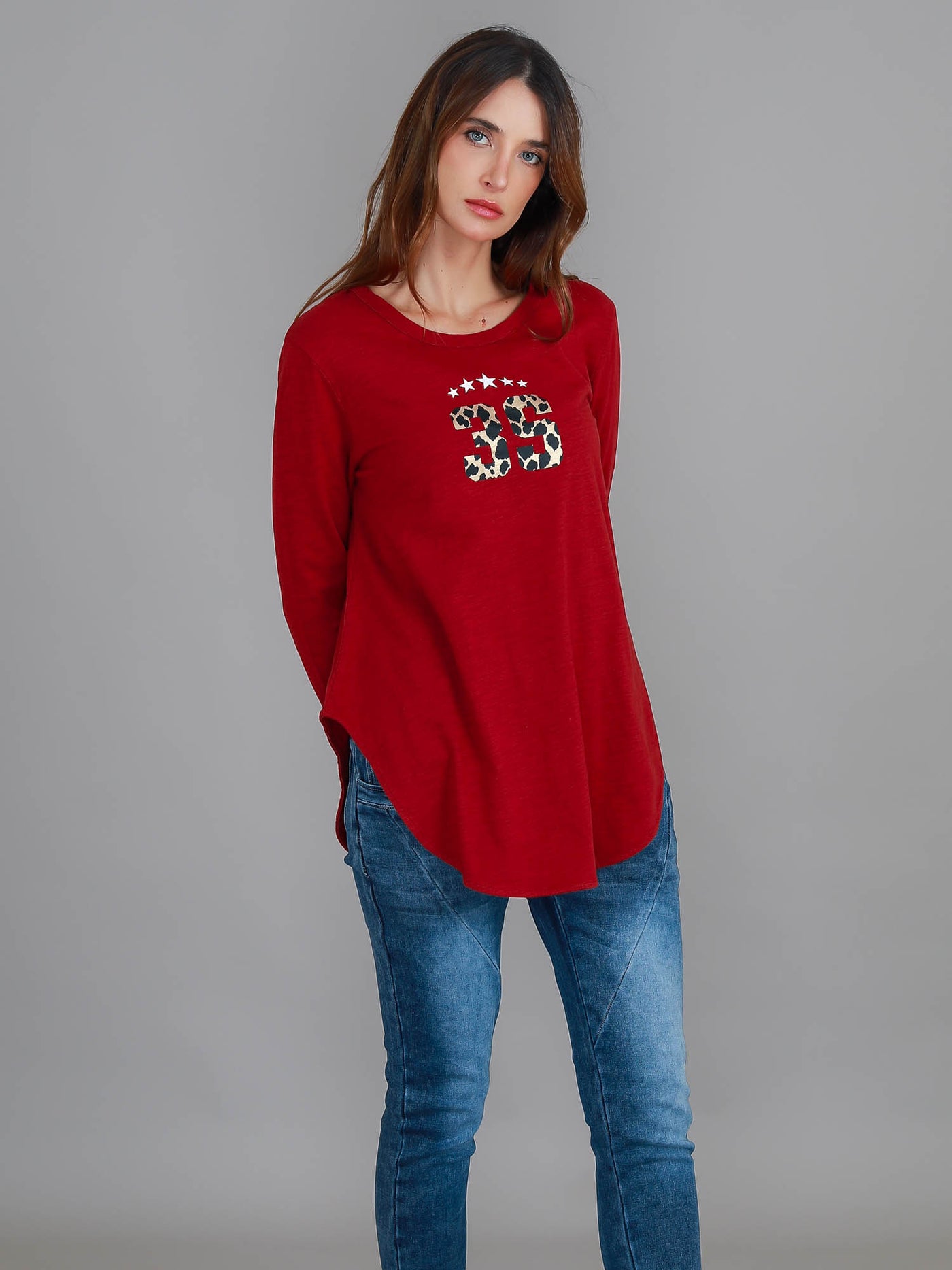 Abella 3S Leopard Long Sleeve T Shirt