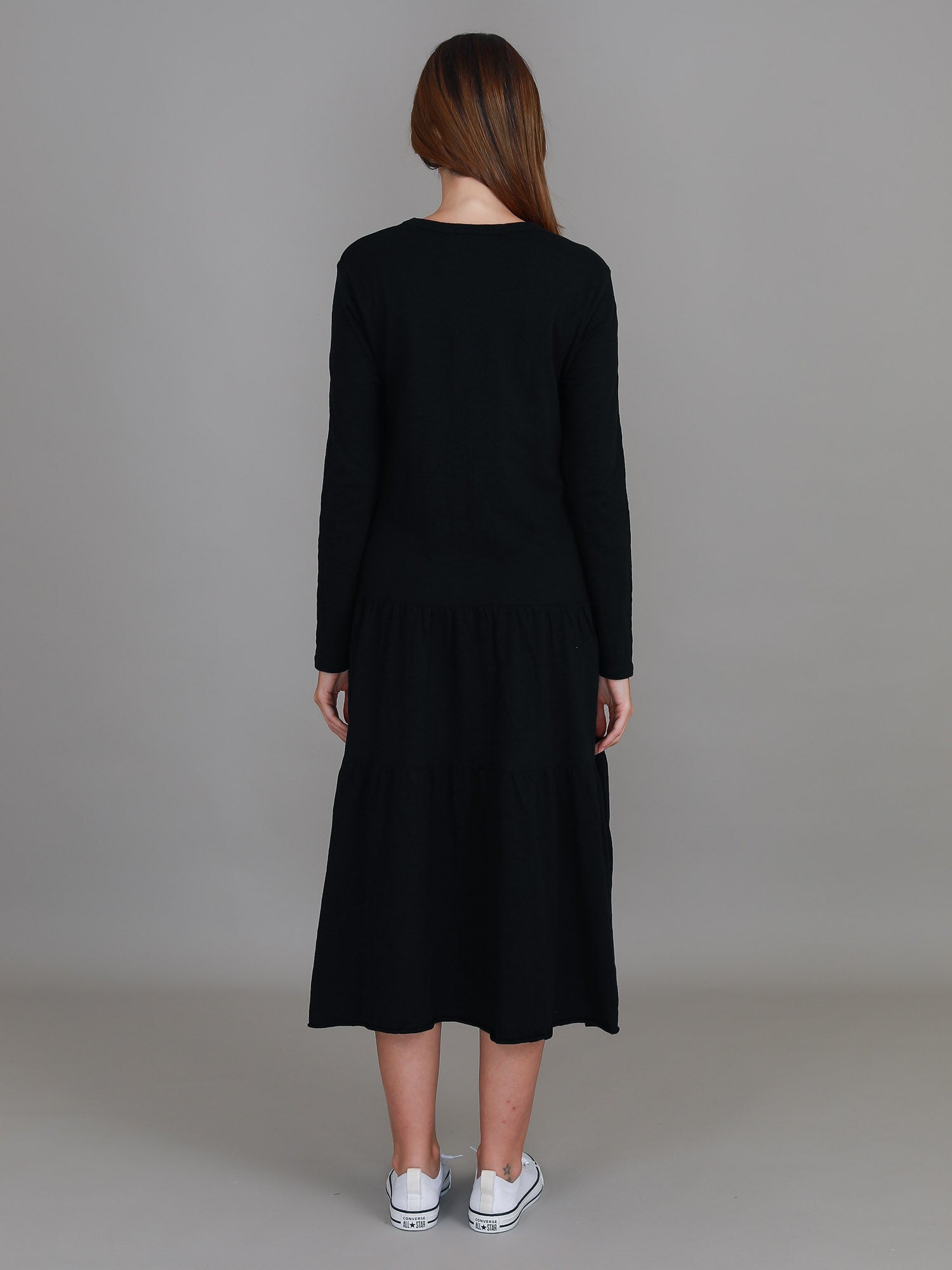 long sleeve long dresses #color_black