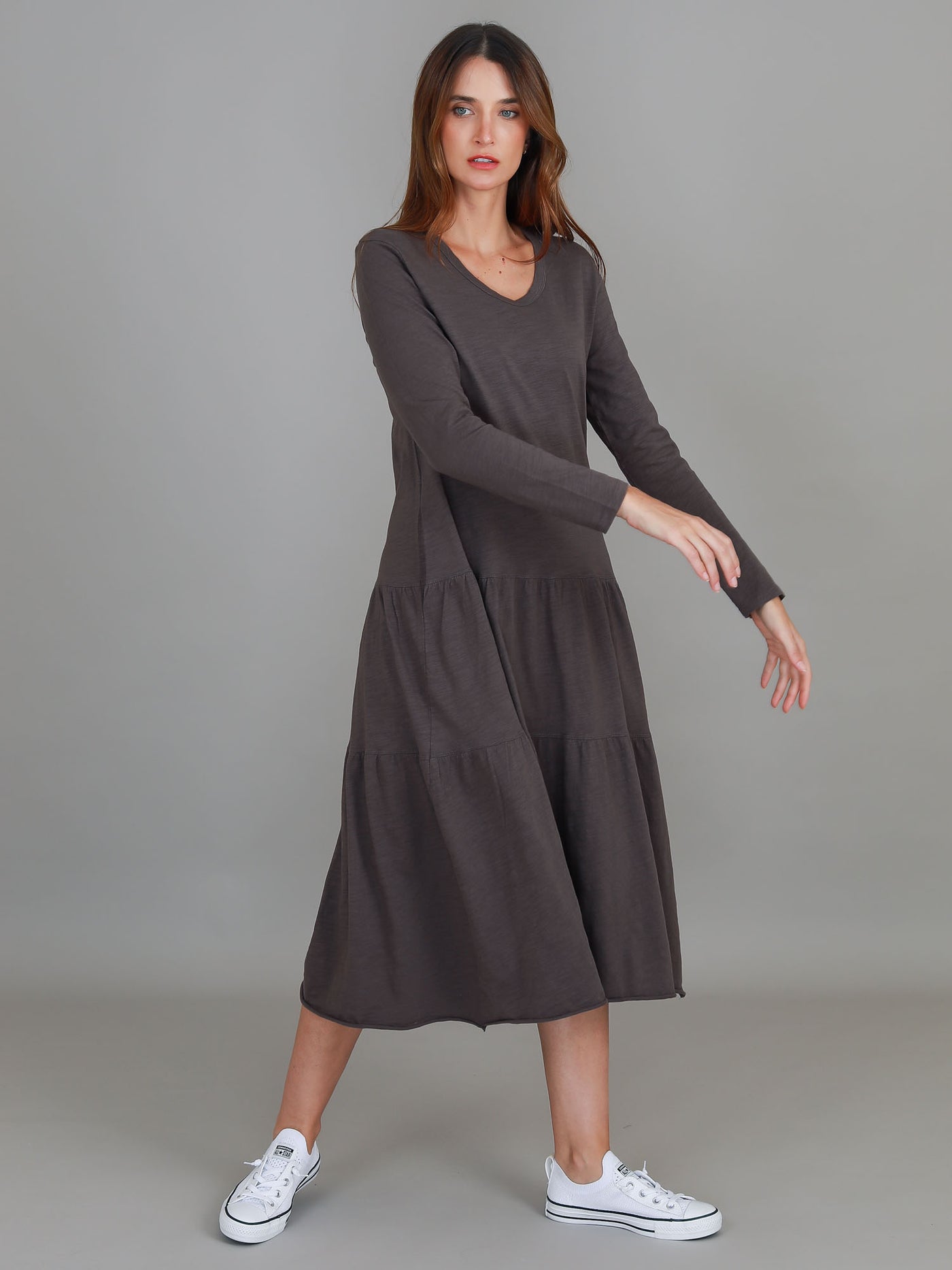 Vera Tiered Midi Dress