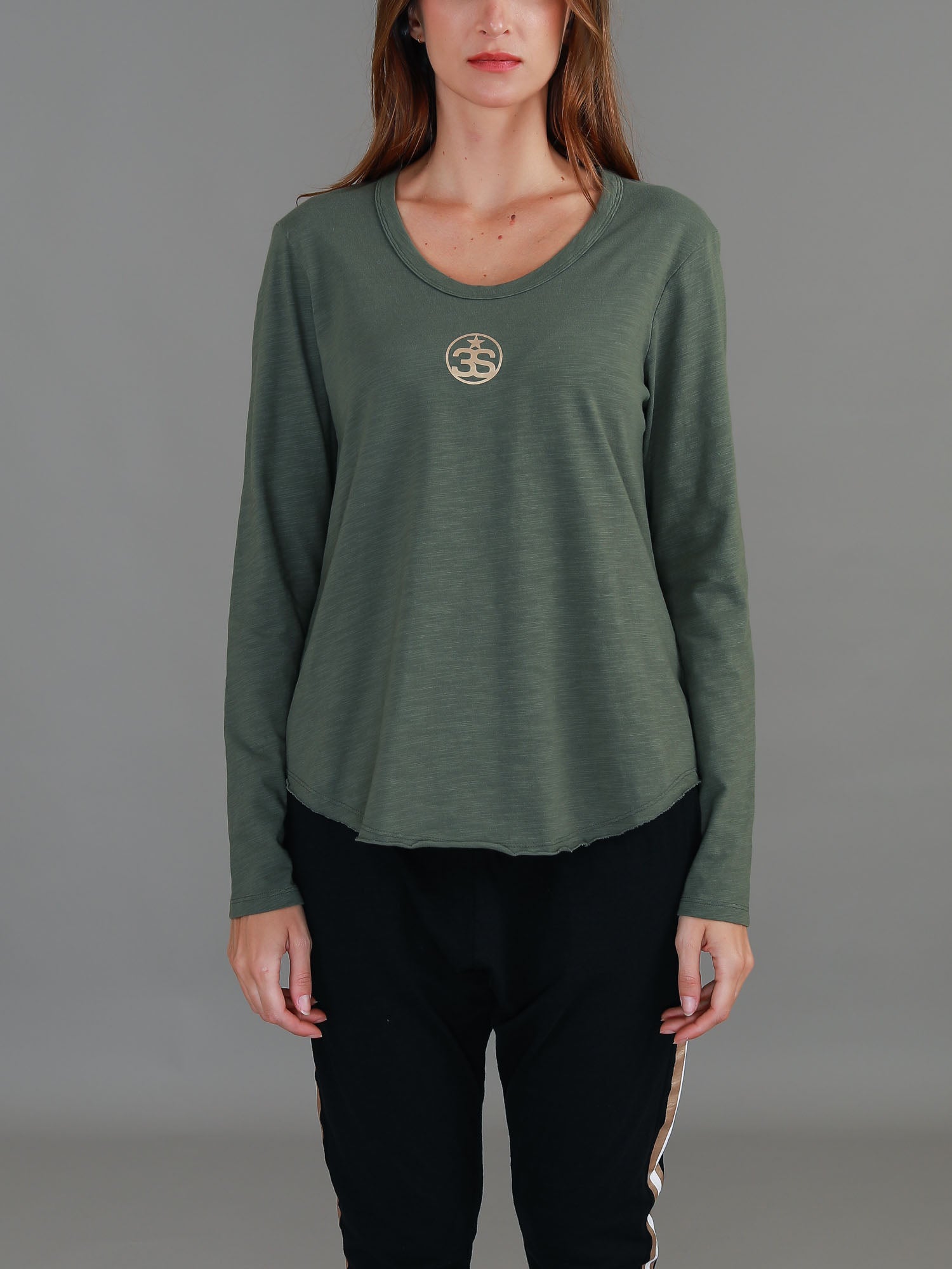 long sleeve women's t shirts #color_khaki