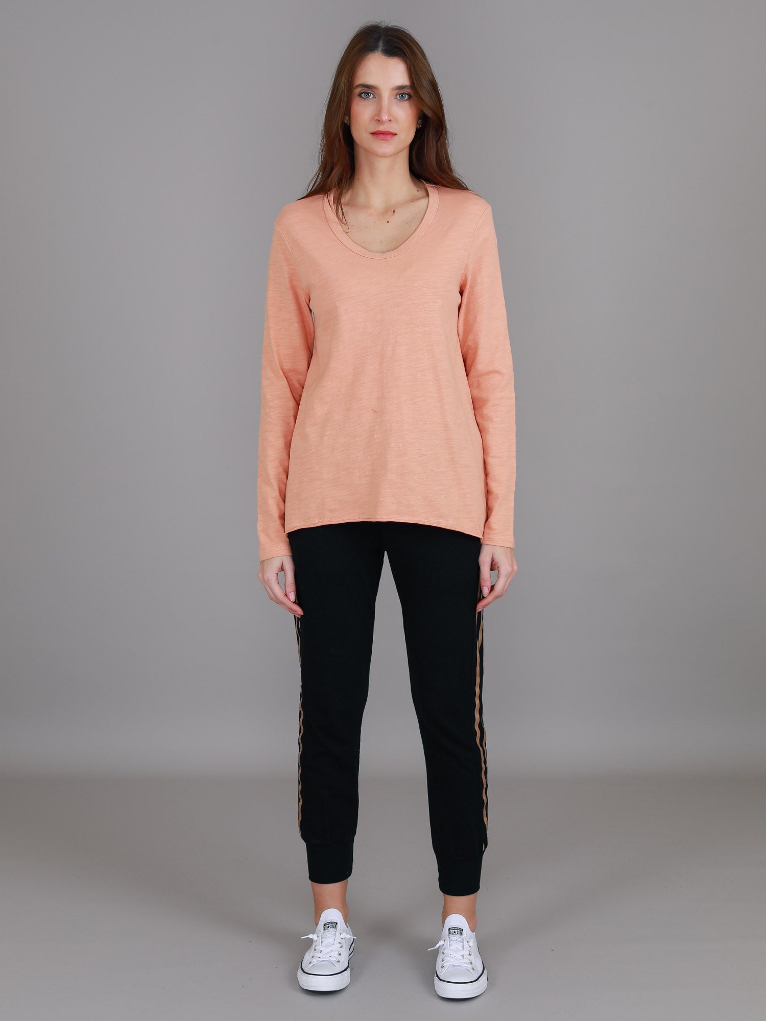 burnt orange t-shirt womens #color_apricot