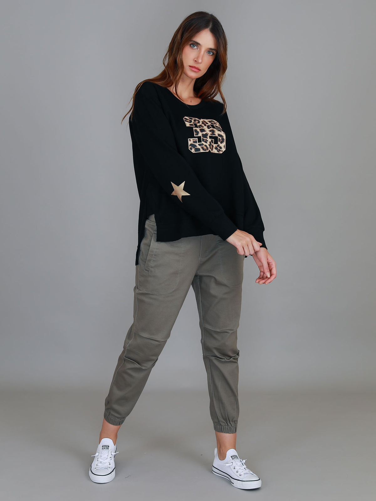 black leopard sweatshirt