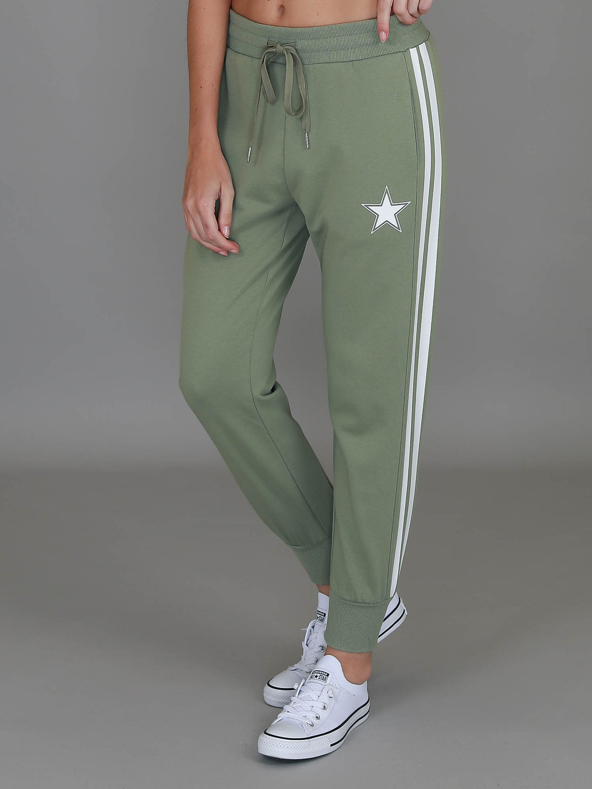 olive green sweatpants