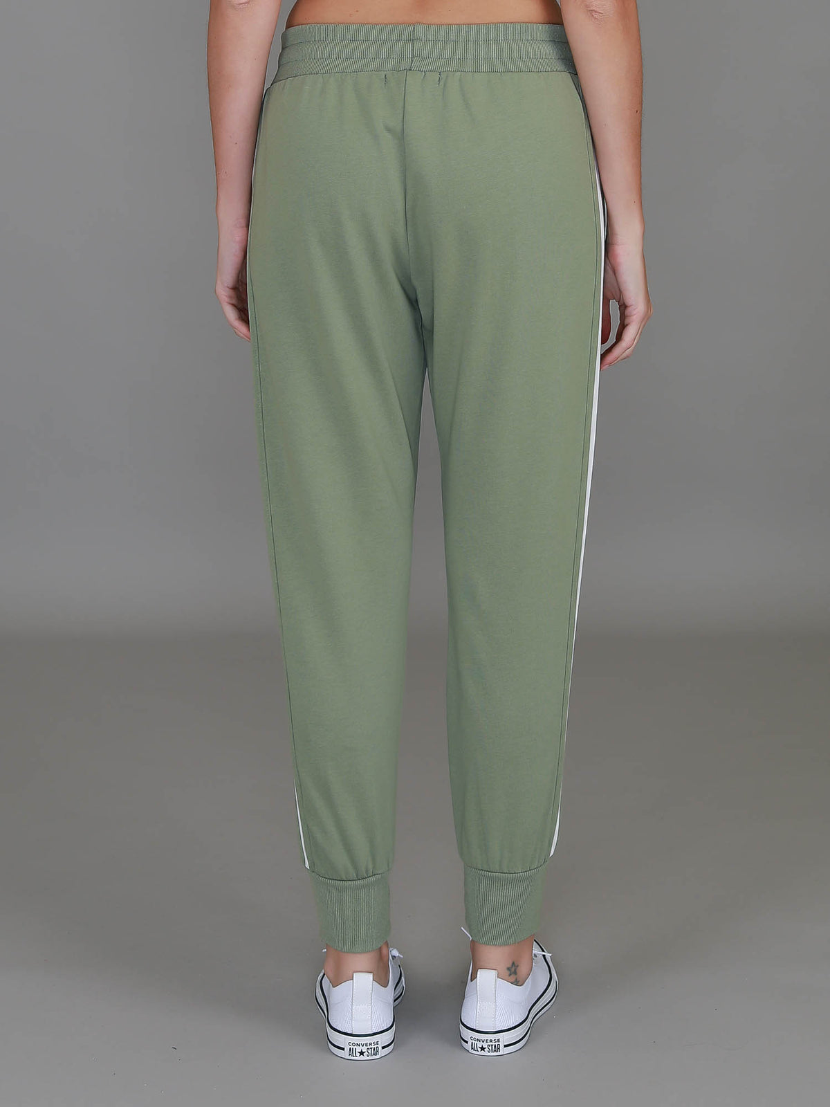 green drawstring sweatpants