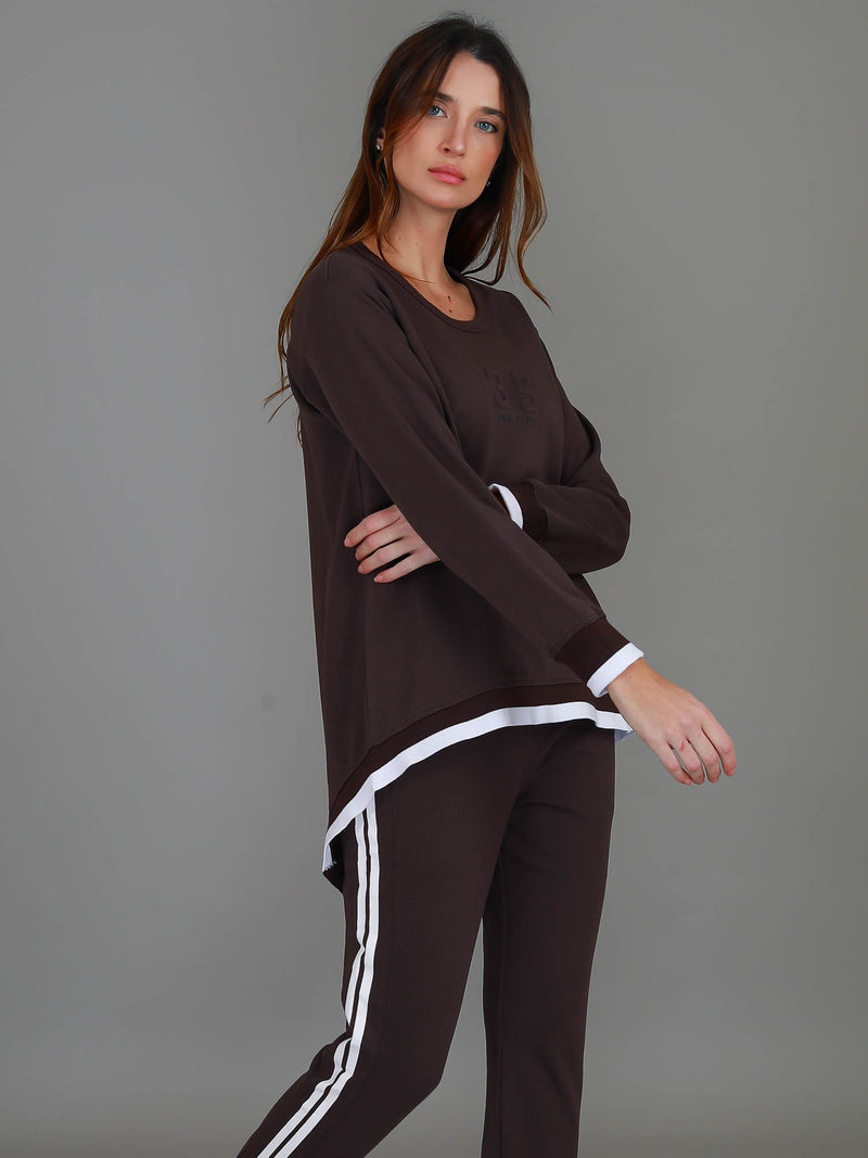 matching tracksuit set womens #color_truffle