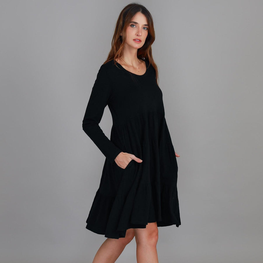 Heidy Long Sleeve Tier Dress size guide