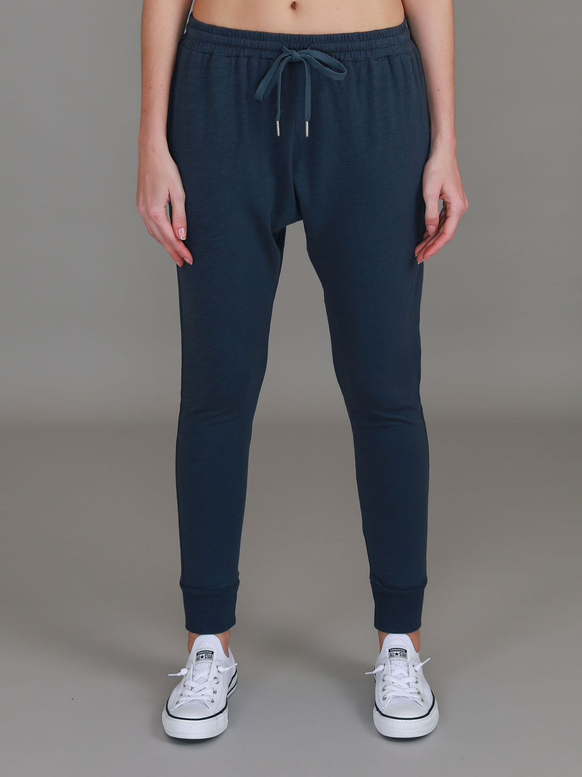 navy jersey joggers