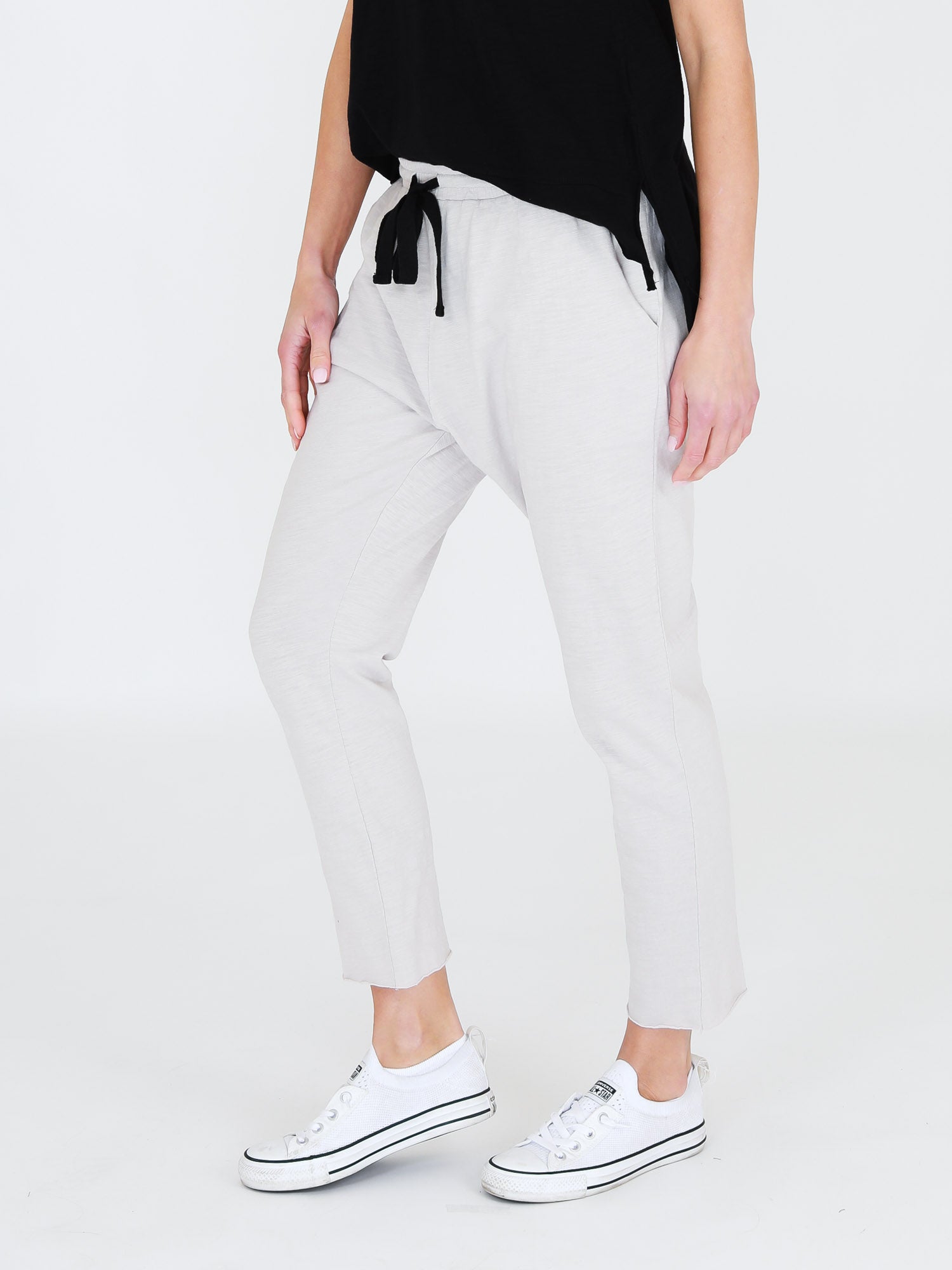 tapered joggers womens #color_angora