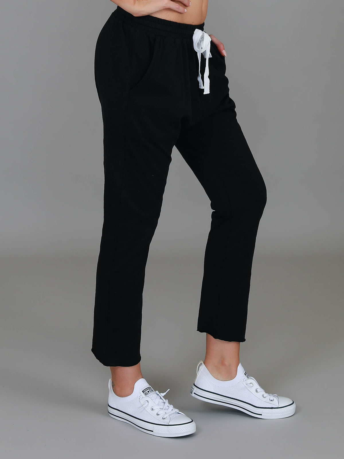 soft black joggers