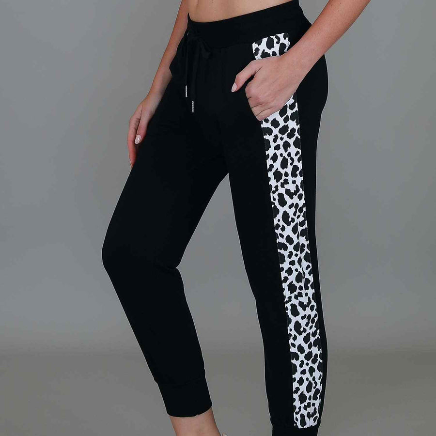 Theresa Leopard Panel Sweatpants size guide
