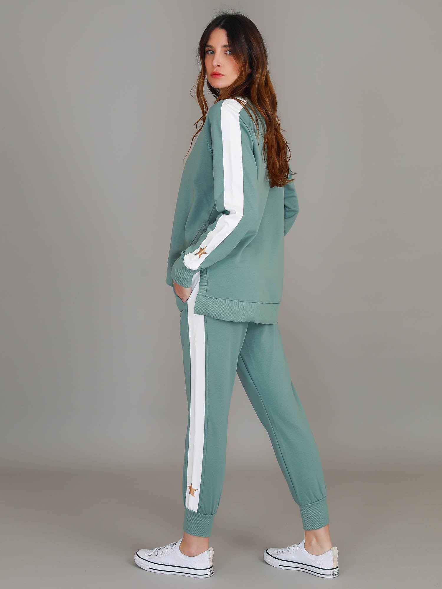 track pants and jumper set #color_mushroom