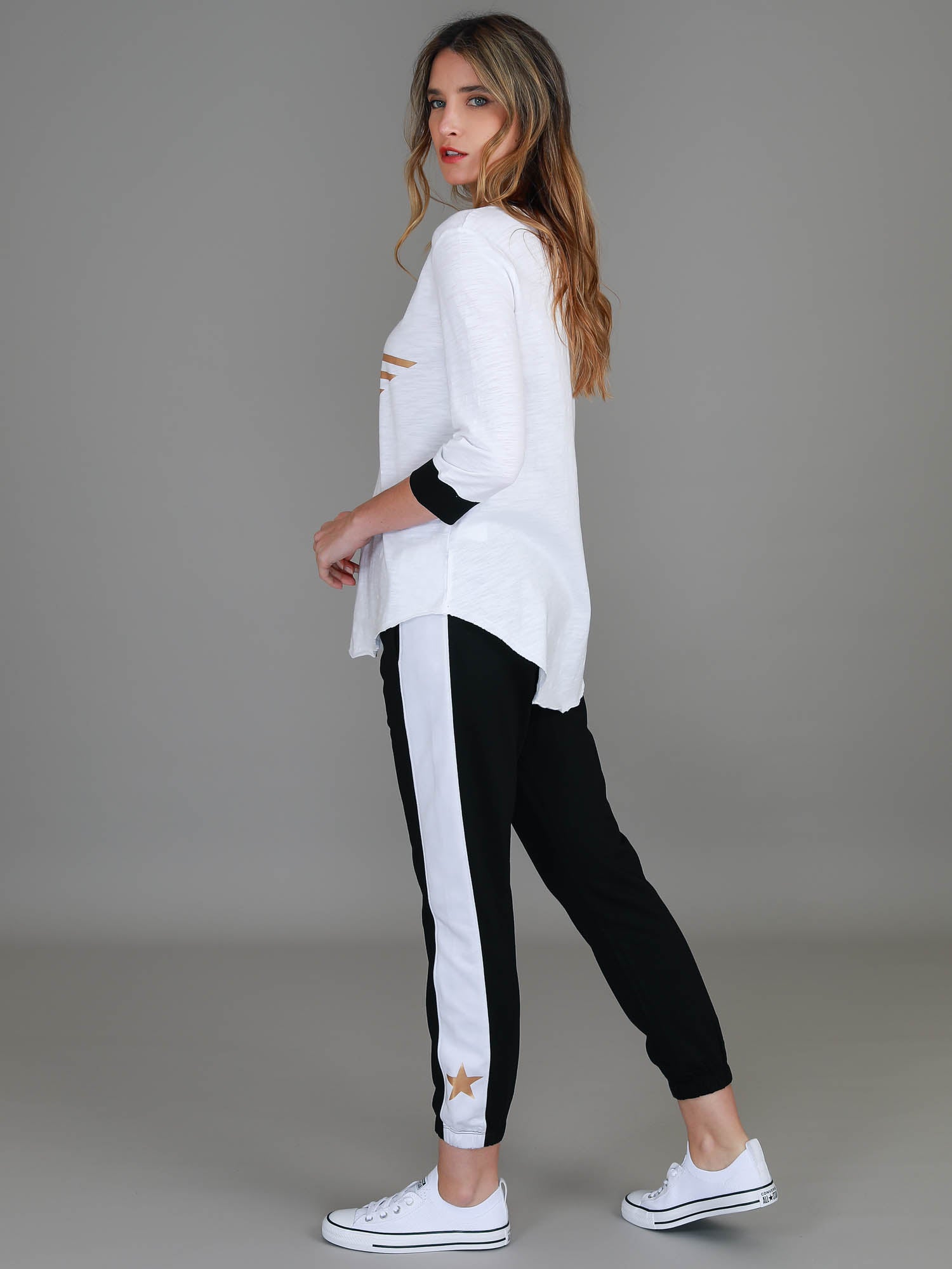 3/4 sleeve shirts #color_white