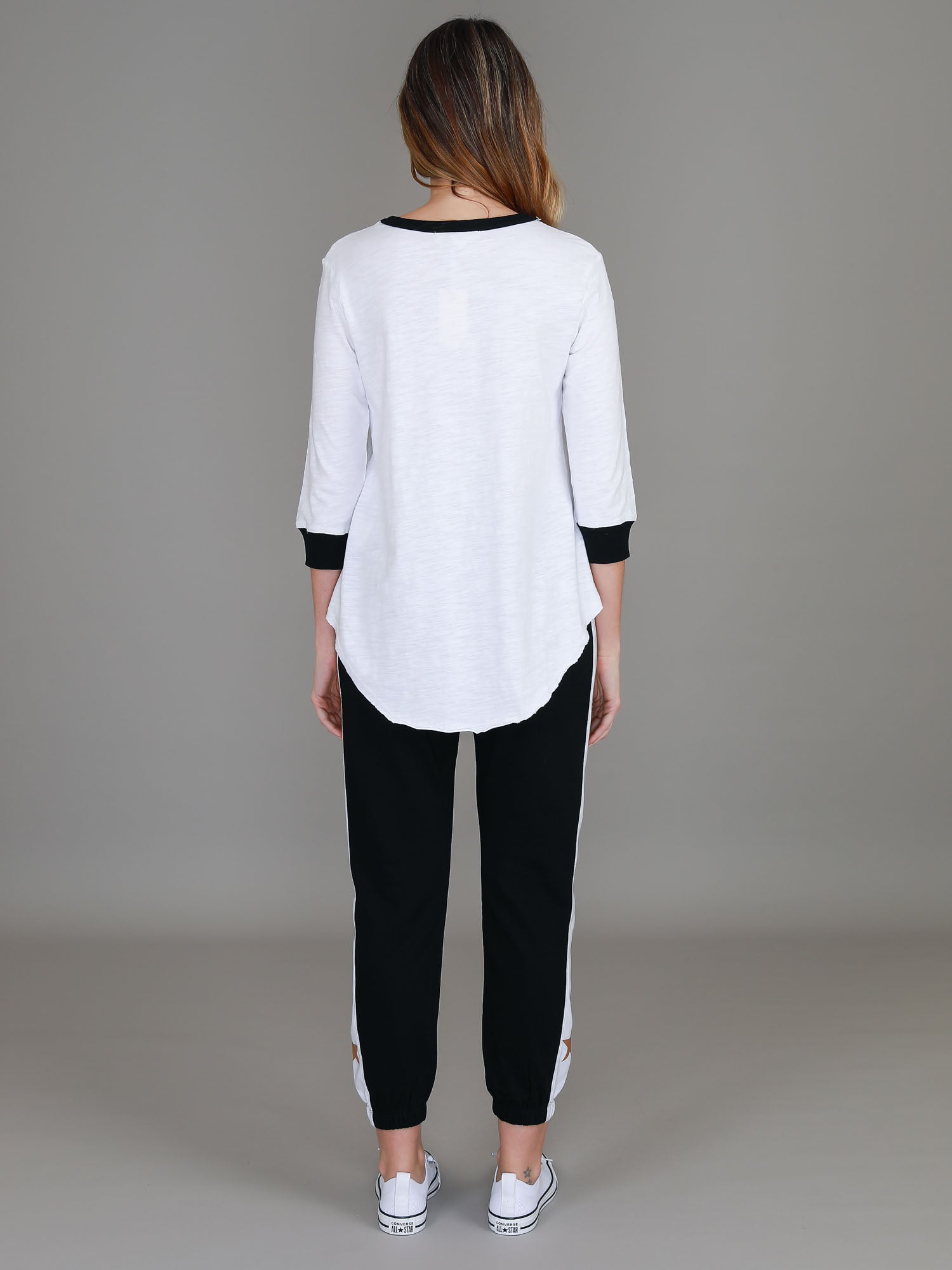 3/4 sleeve tee #color_white