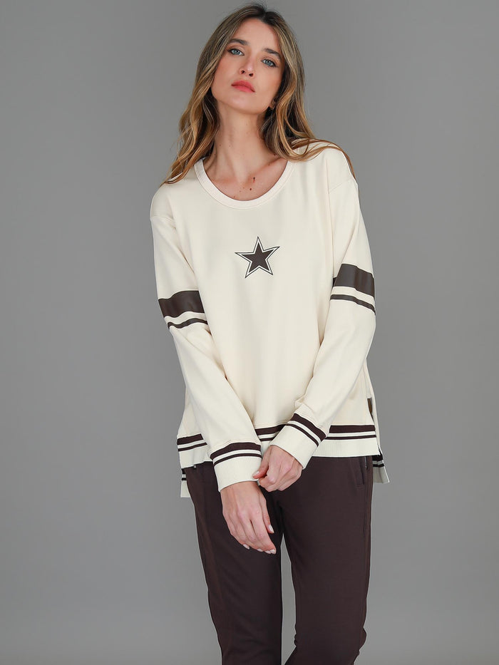 Annie Star Print Sweatshirt