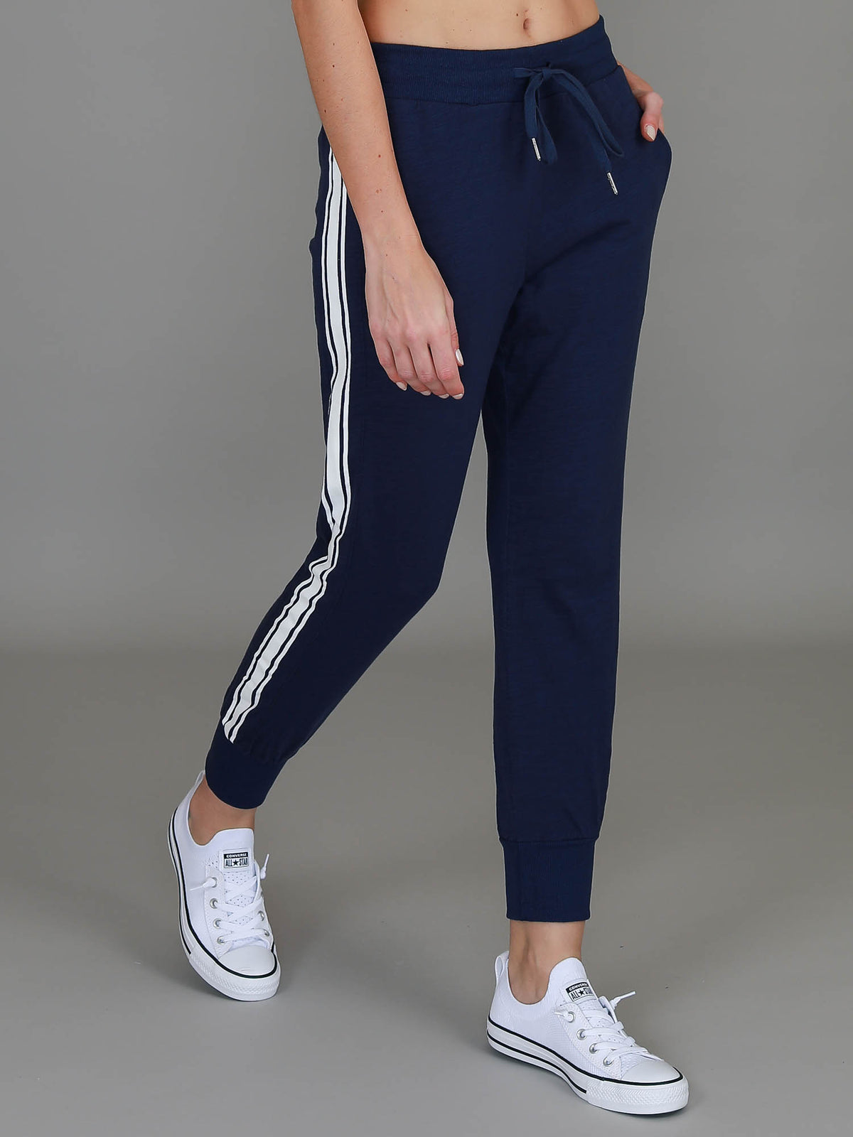 side stripe joggers women