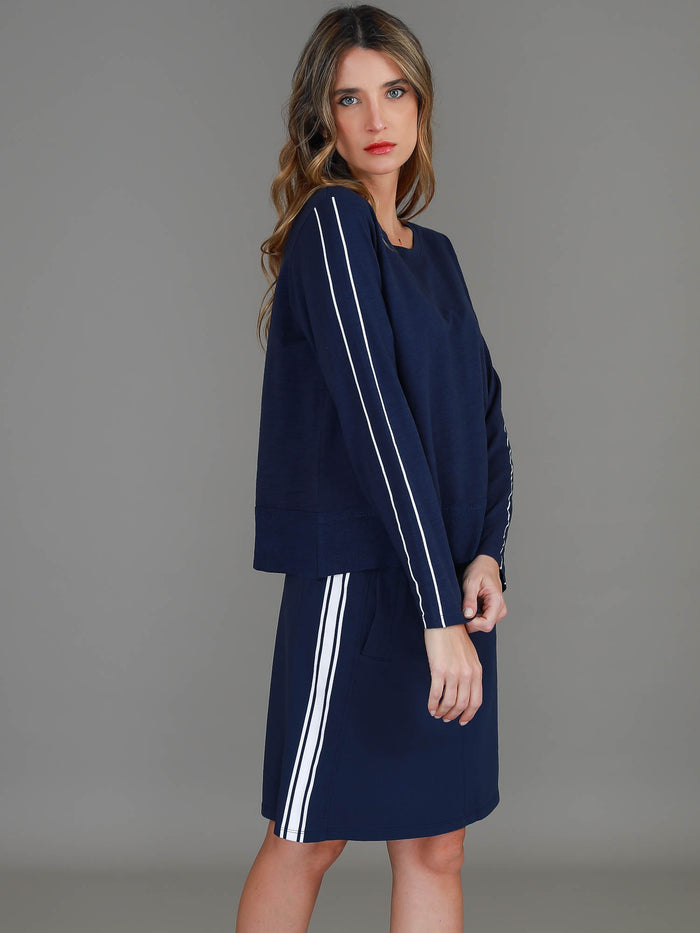 Airlie Stripe Print Long Sleeve Tee