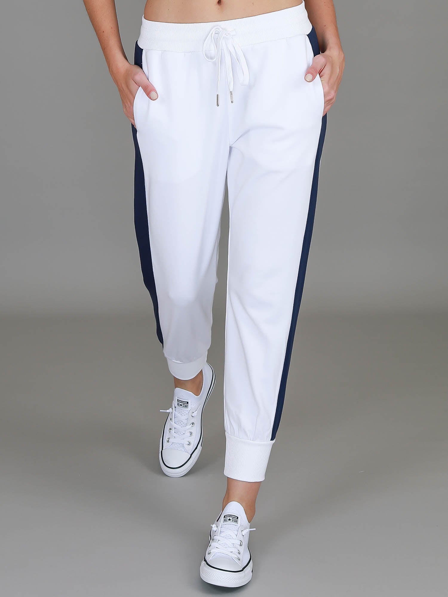 womens white track pants #color_white