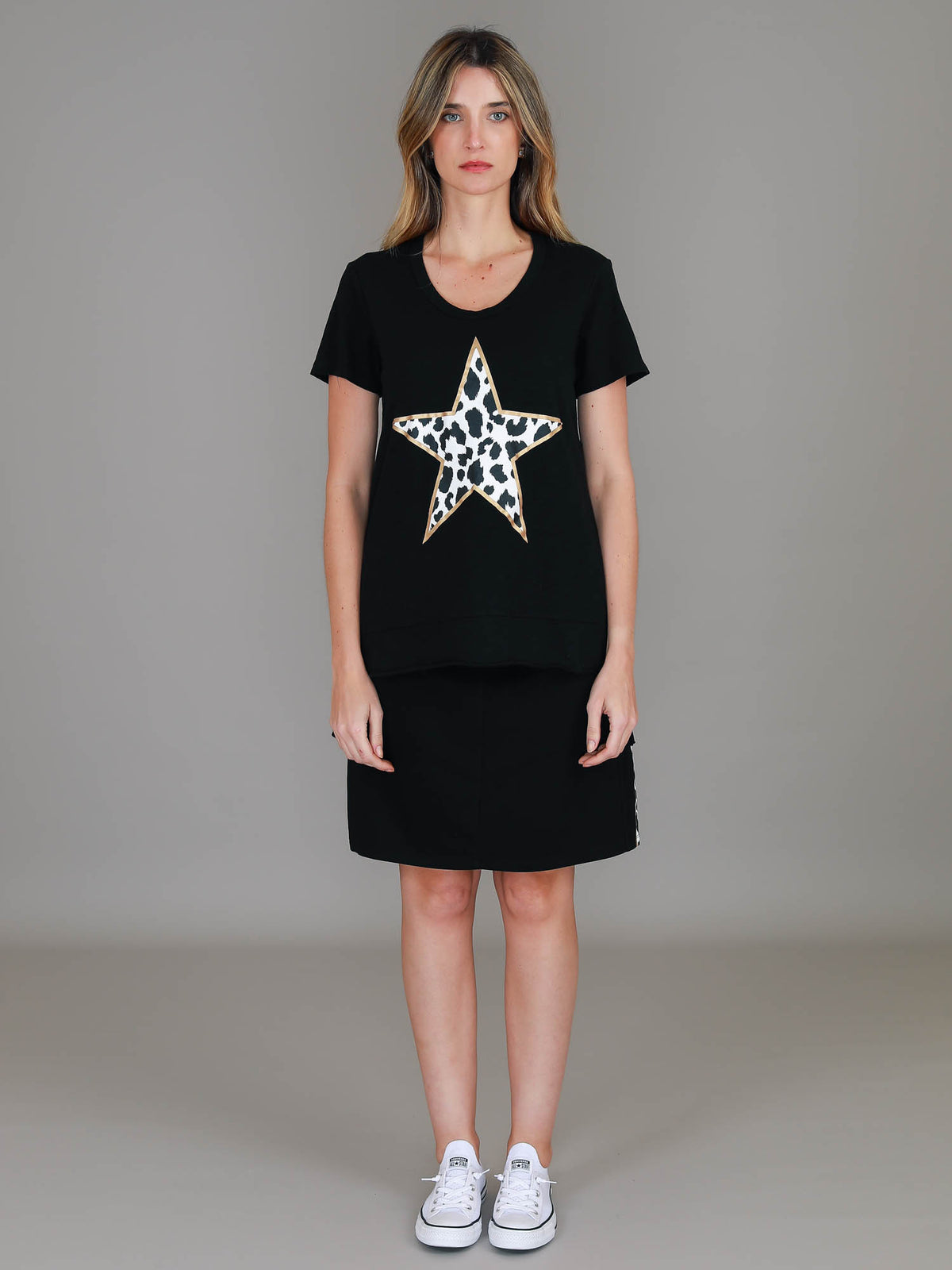 gold star leopard t shirt