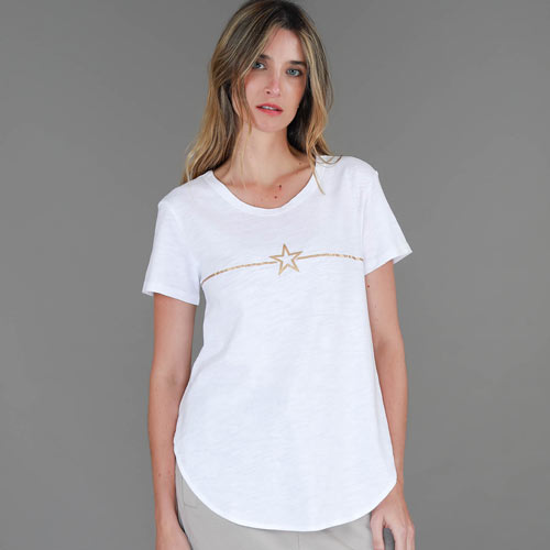 Clara Mini Gold Star T Shirt size guide