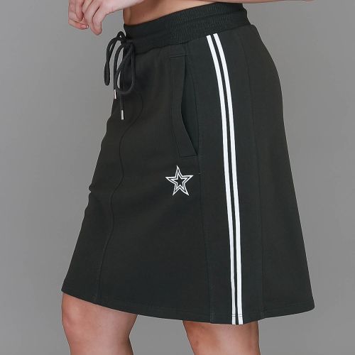 clover stripe terry skirt