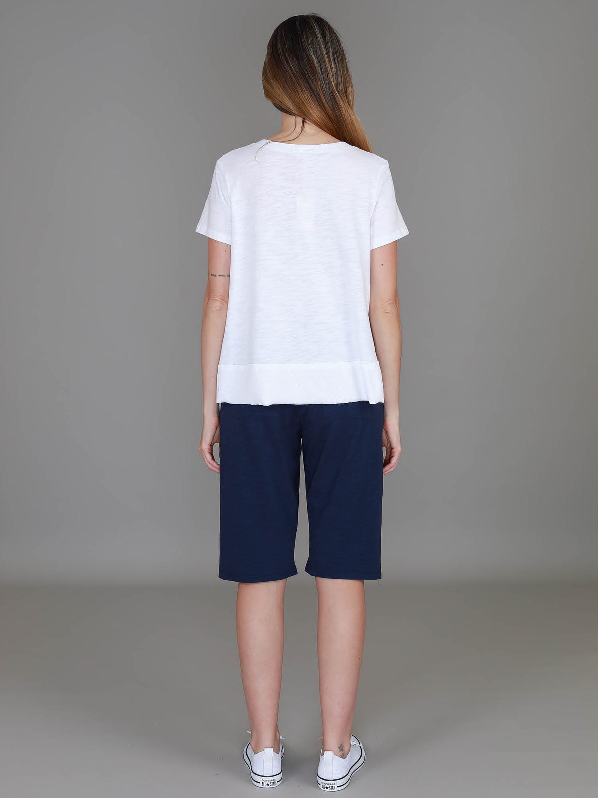 crew neck crop top
